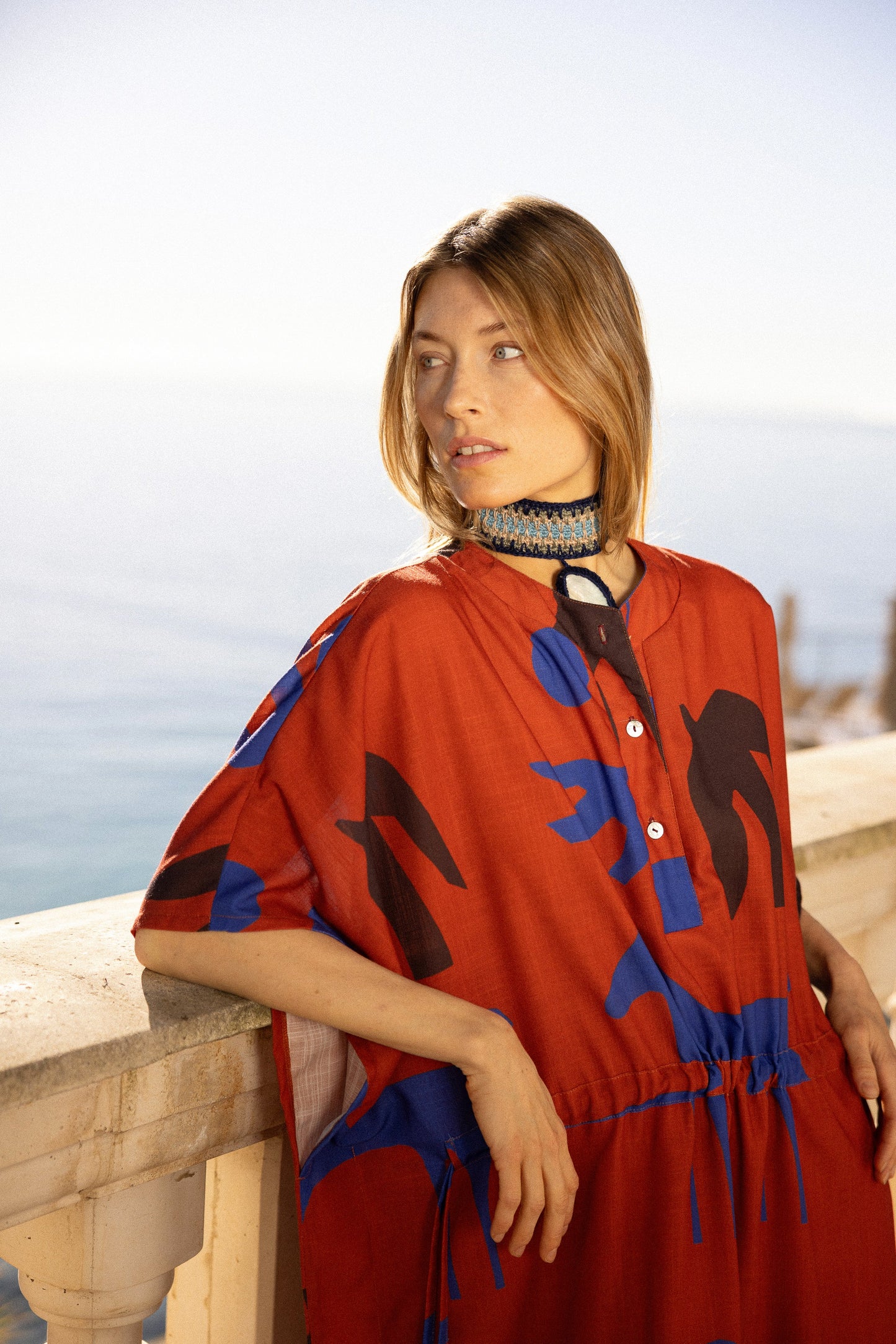 Kaftan Orchie Red