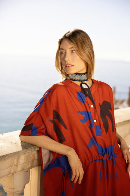 Kaftan Orchie Red