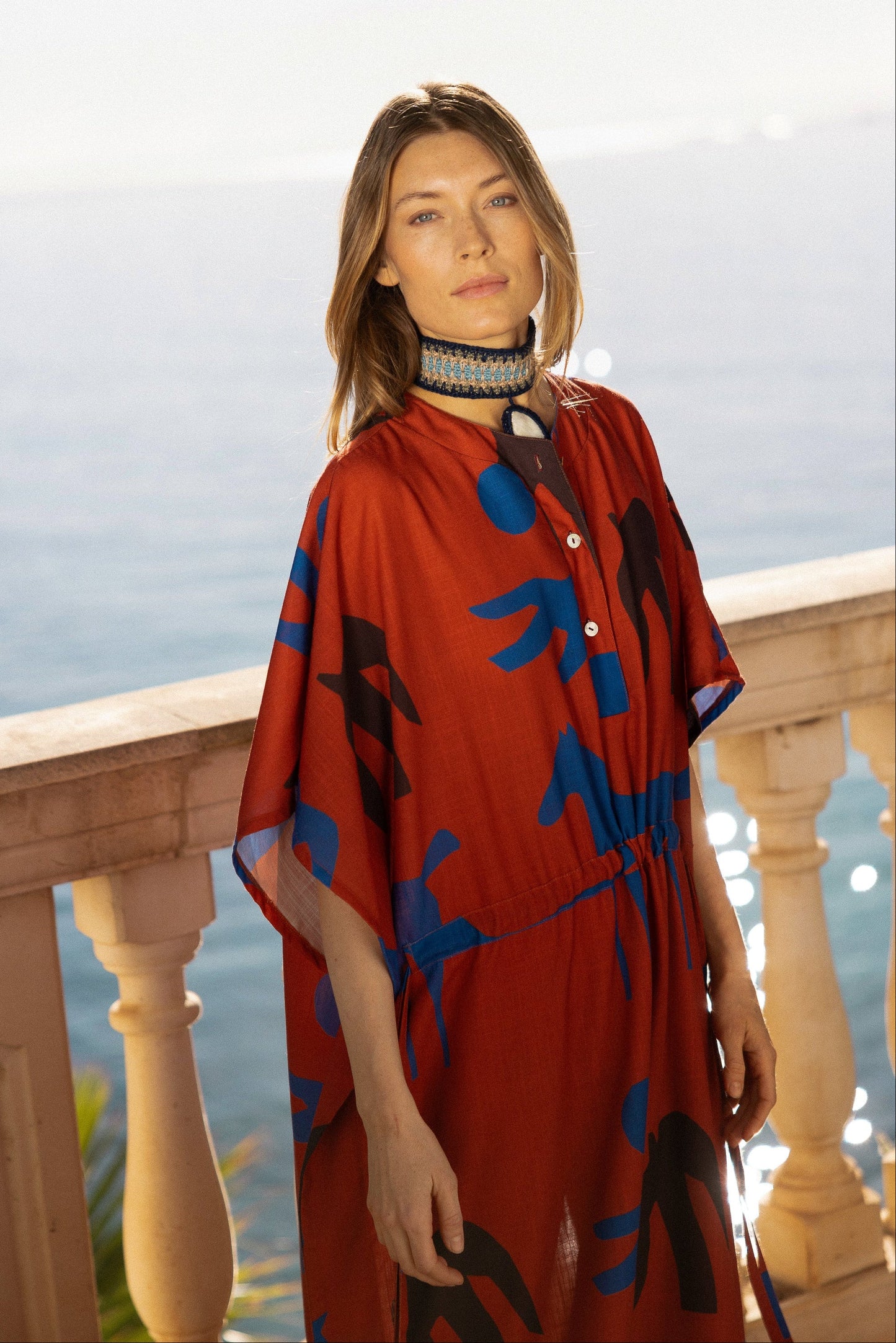 Kaftan Orchie Red