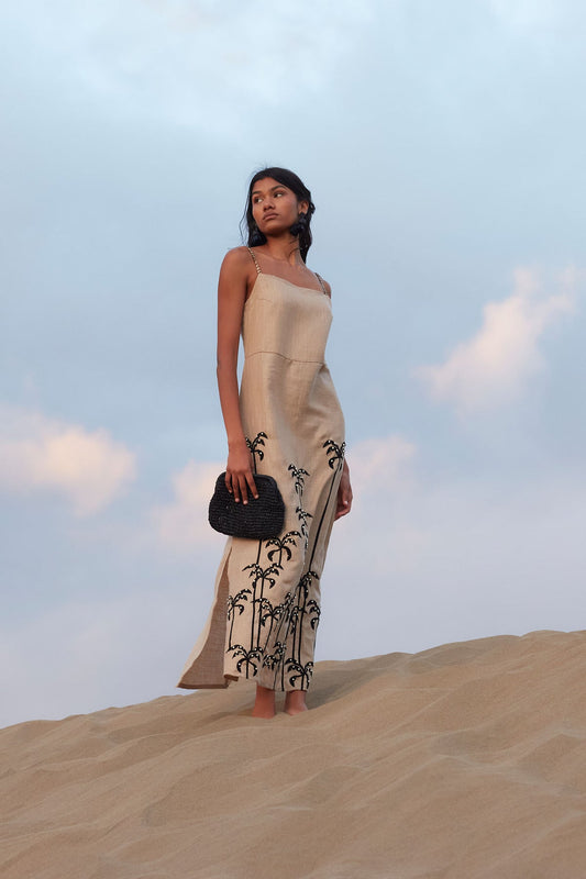 Vestido Palmar Beige