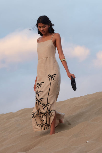 Vestido Palmar Beige