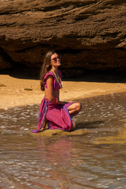 Pareo Guillerna Morado Fucsia