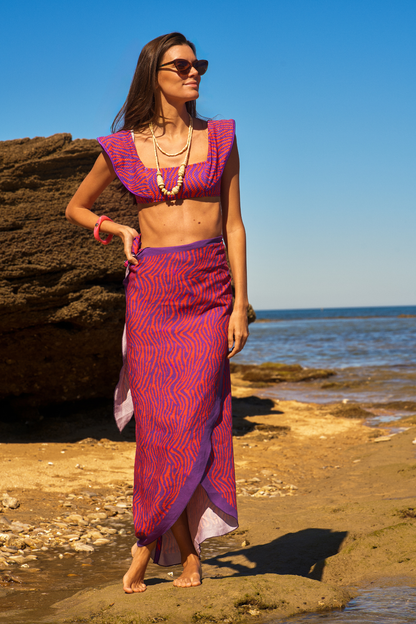Pareo Guillerna Morado Fucsia