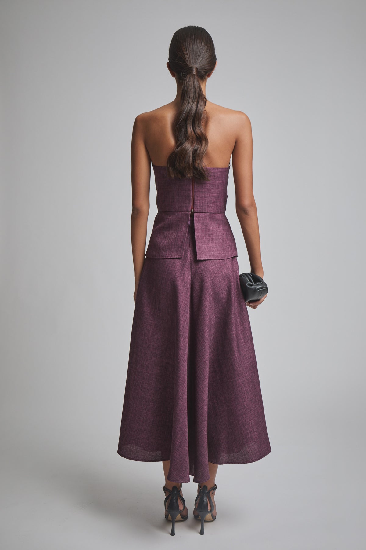 Falda Persefone Berenjena