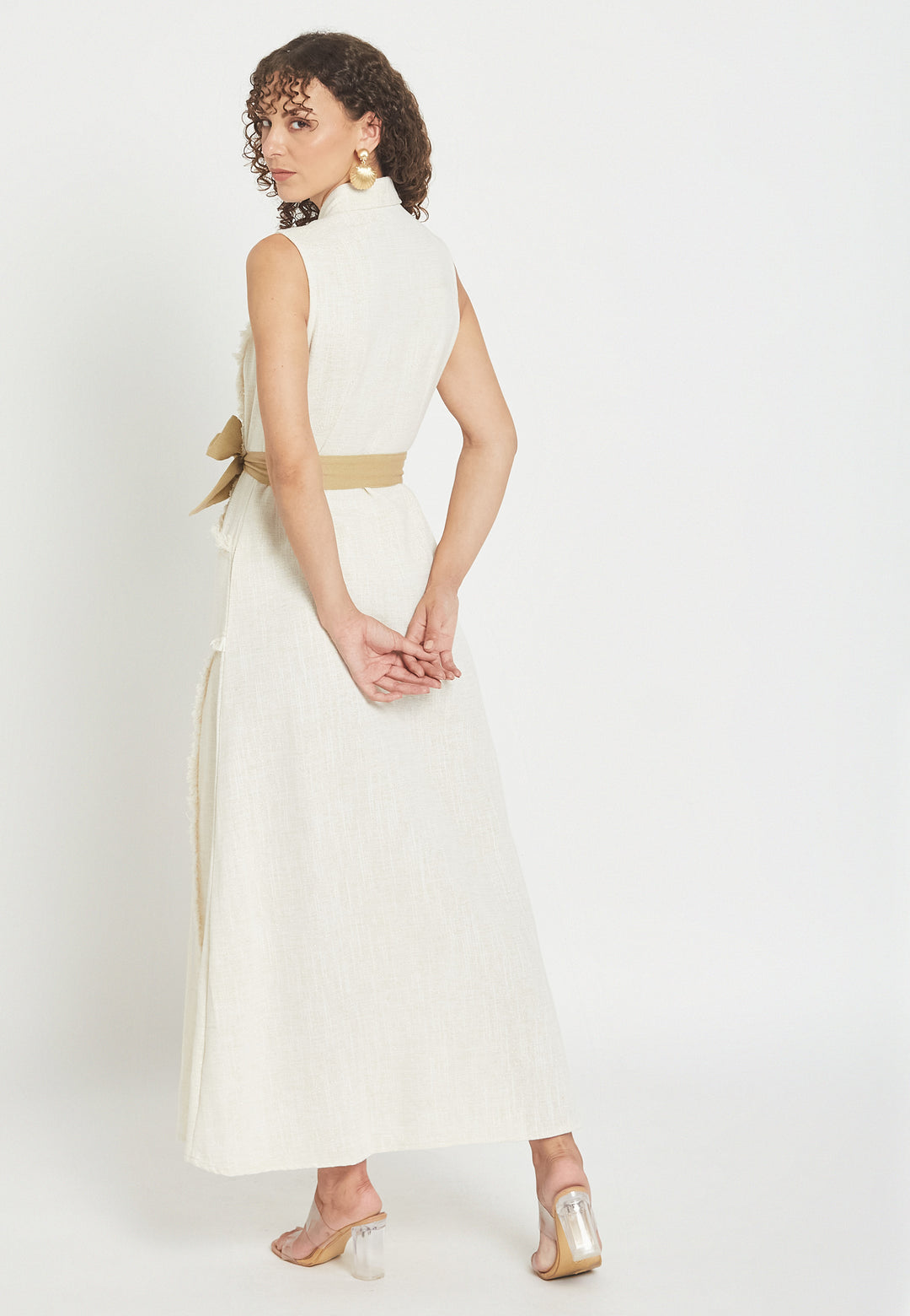 Vestido Camisero Blanco Petalora