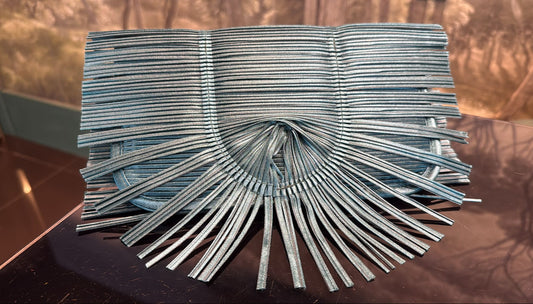 Bolso de mano Origami Aguamarina