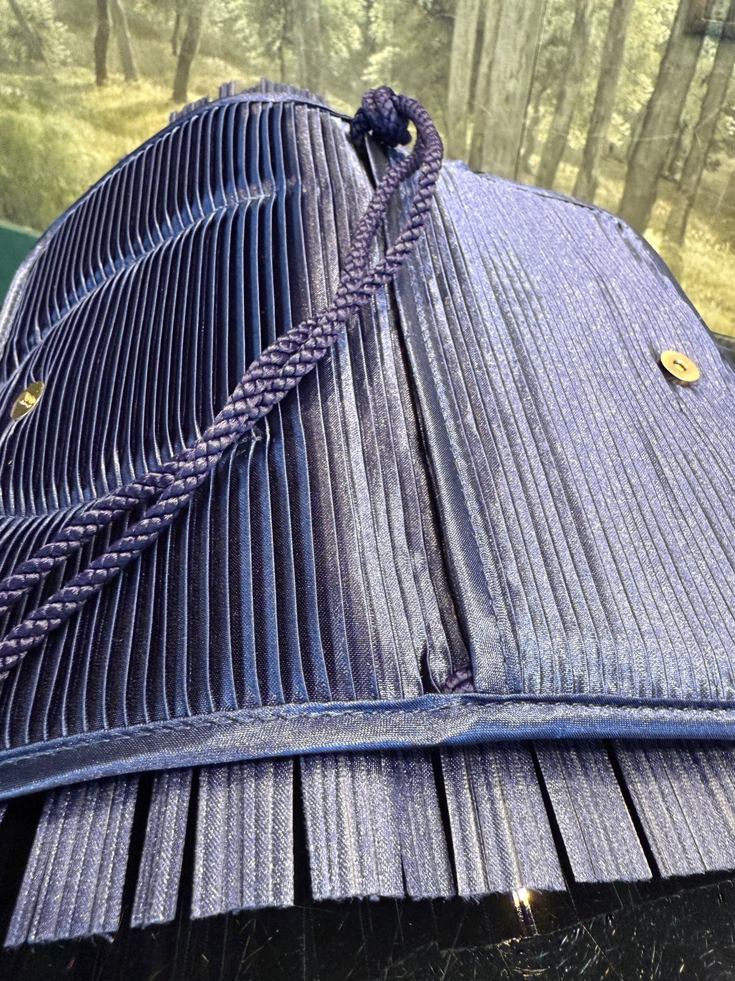 Bolso de mano Origami Azul