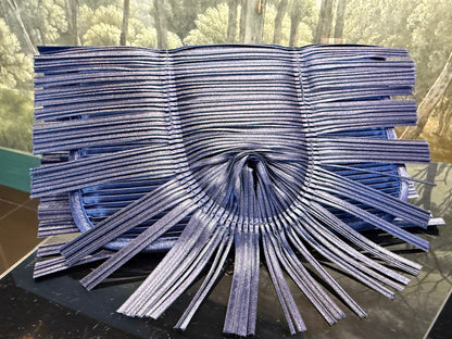 Bolso de mano Origami Azul