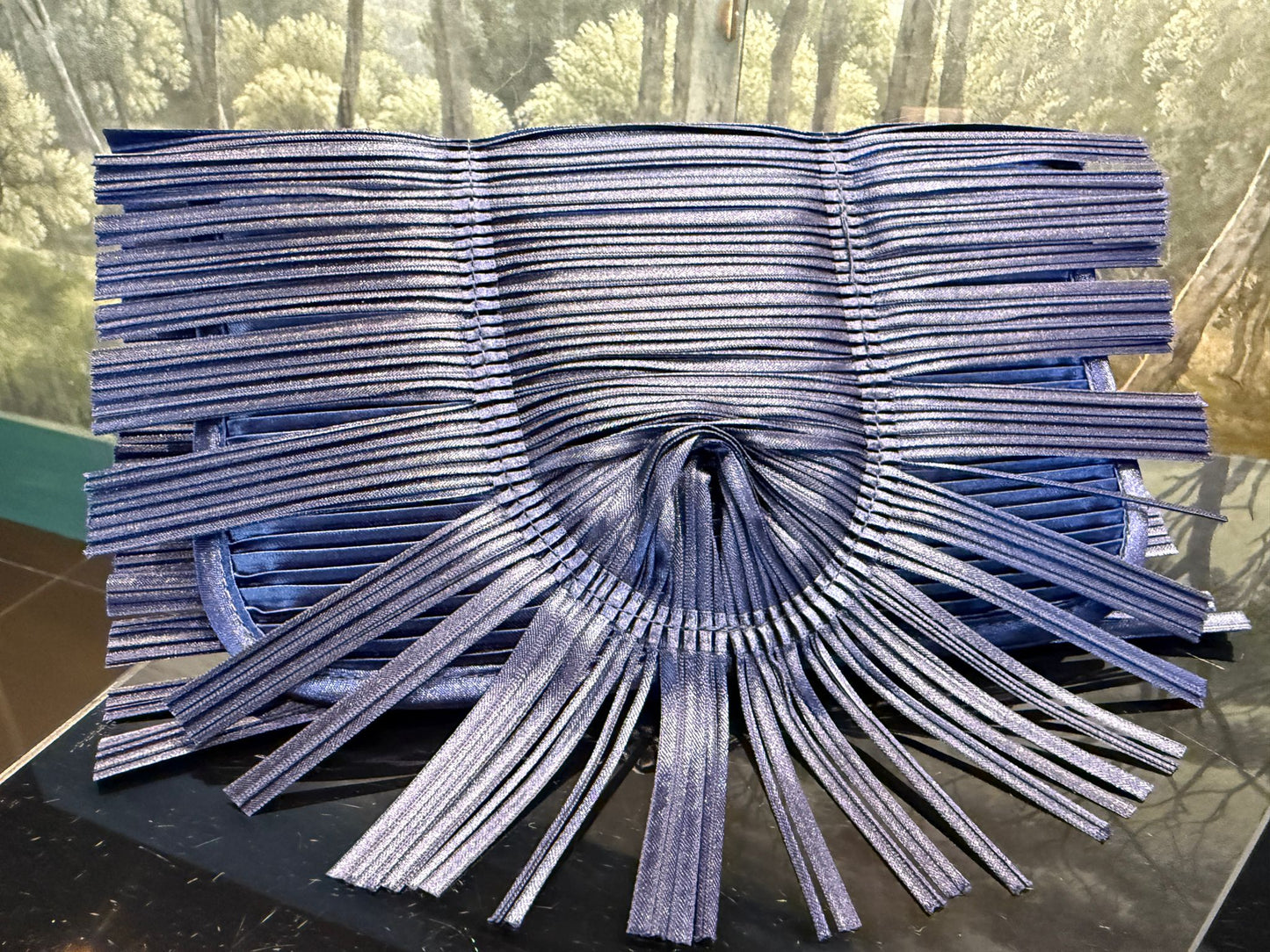 Bolso de mano Origami Azul