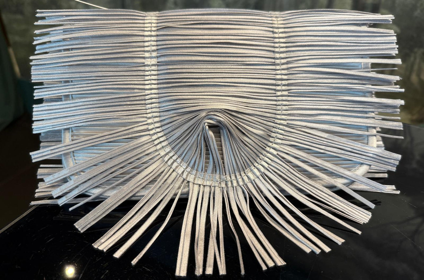 Bolso de mano Origami Gris Plata