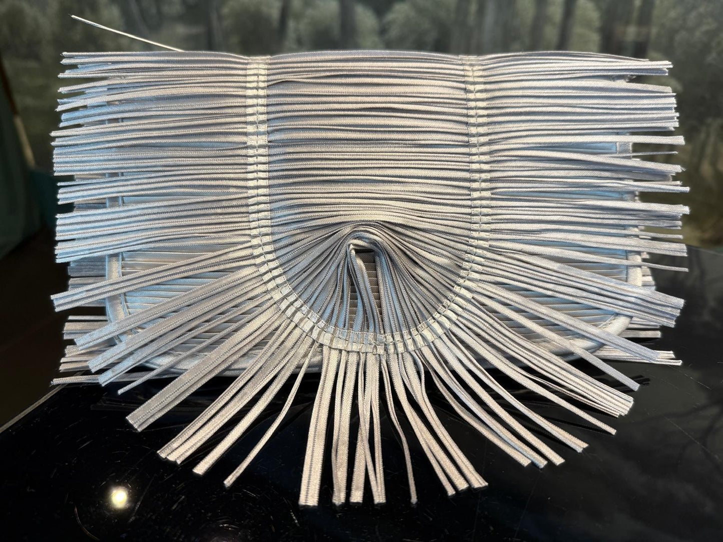 Bolso de mano Origami Gris Plata