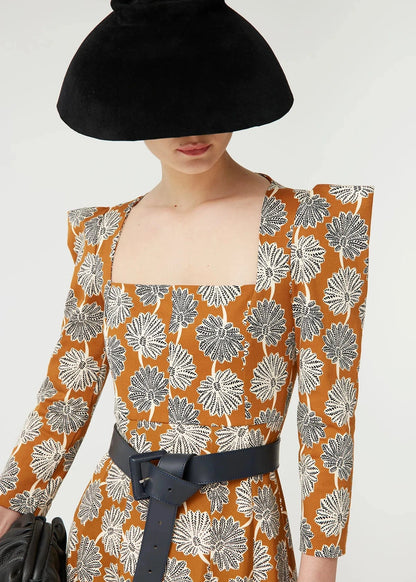 Vestido René Mostaza