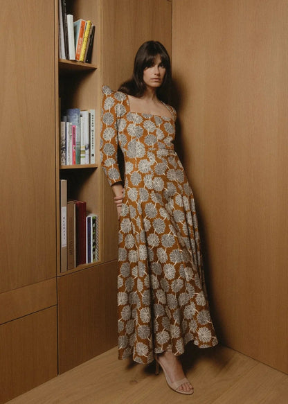 Vestido René Mostaza