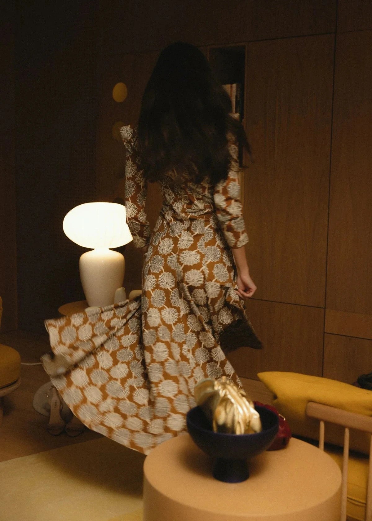 Vestido René Mostaza