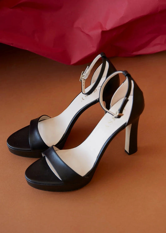 Sandalias Tacón Negro