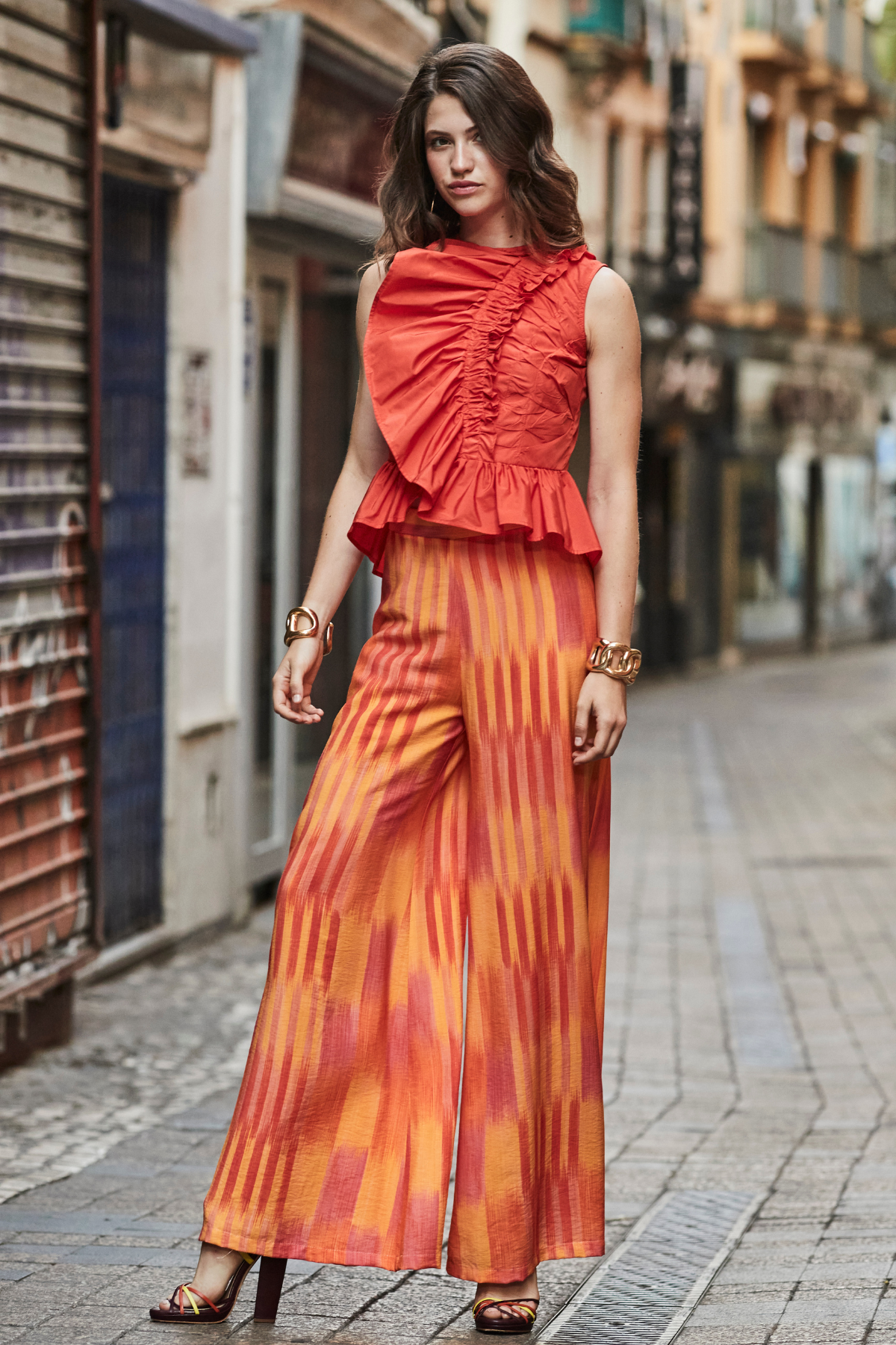 Camisa Caneil Naranja