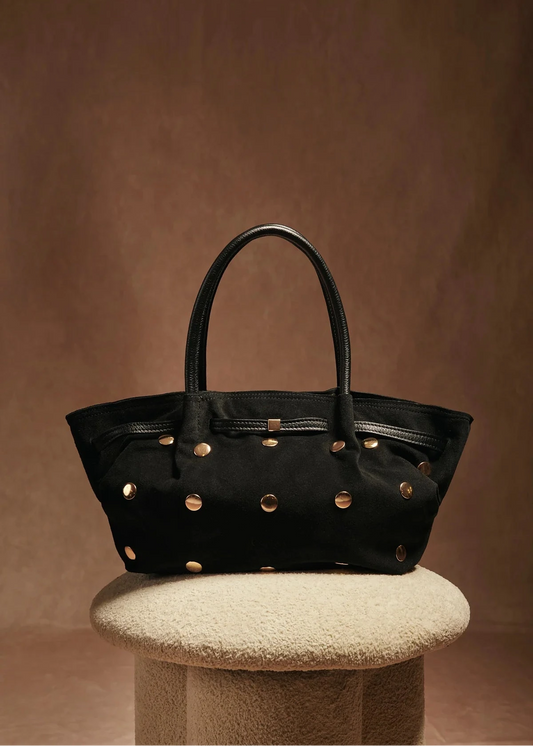 Bolso Shopper Tachas Negro