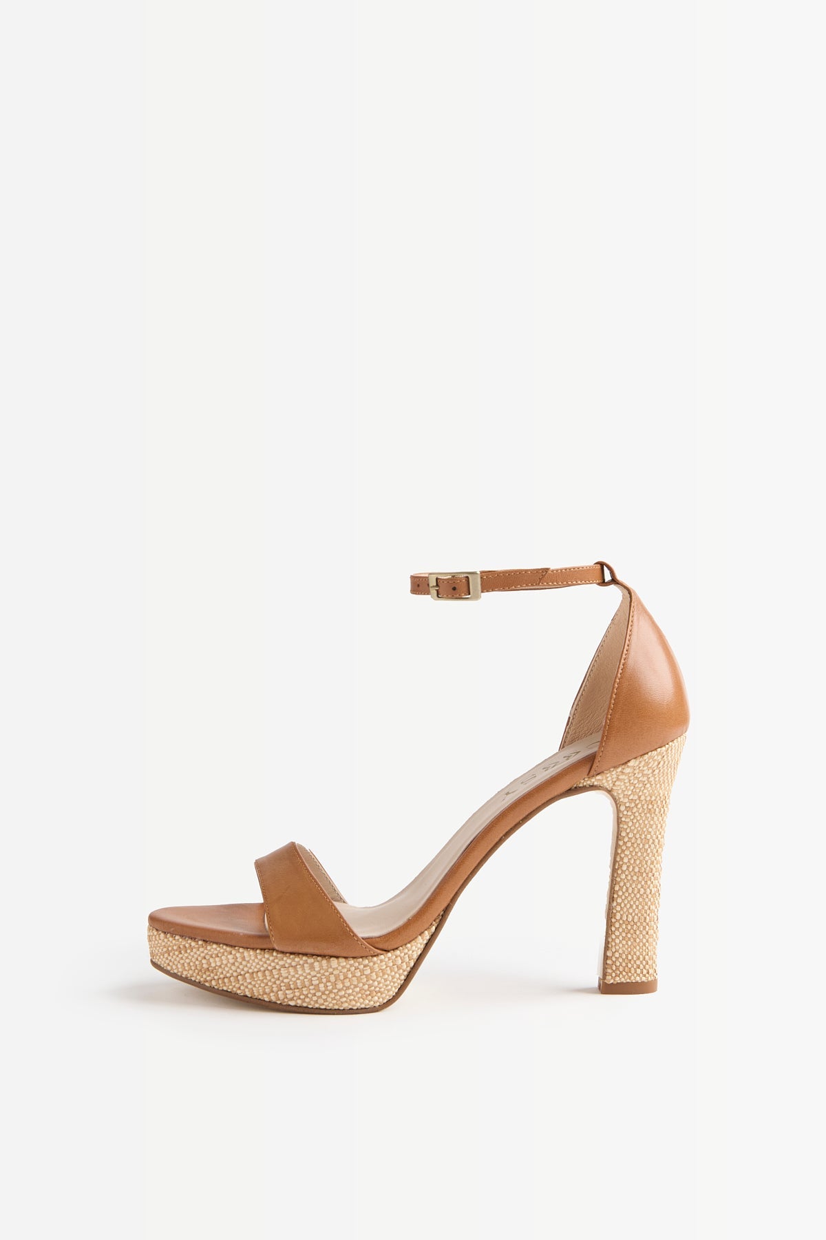 Sandalias Tacón Tostado