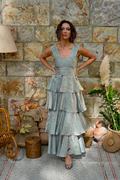 Vestido Tucán Azul Celeste