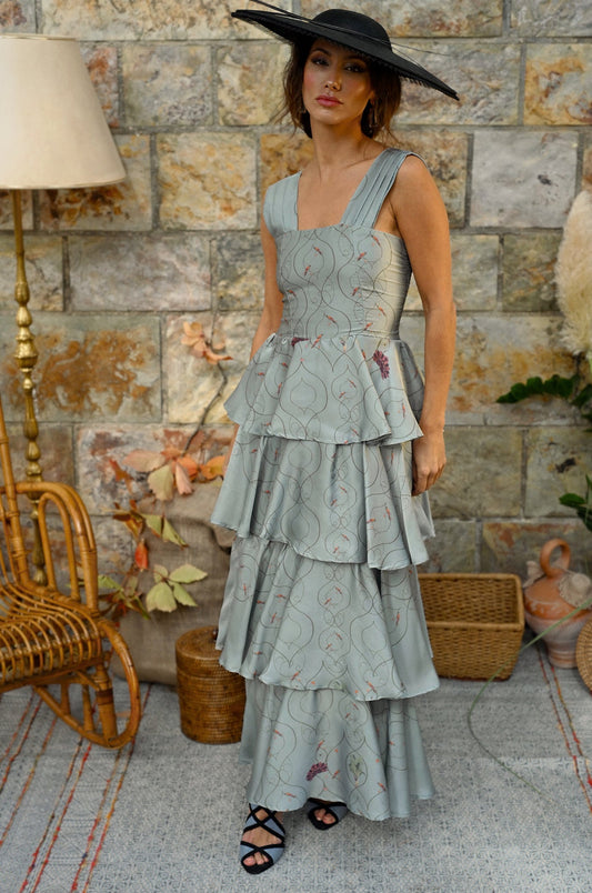 Vestido Tucán Azul Celeste