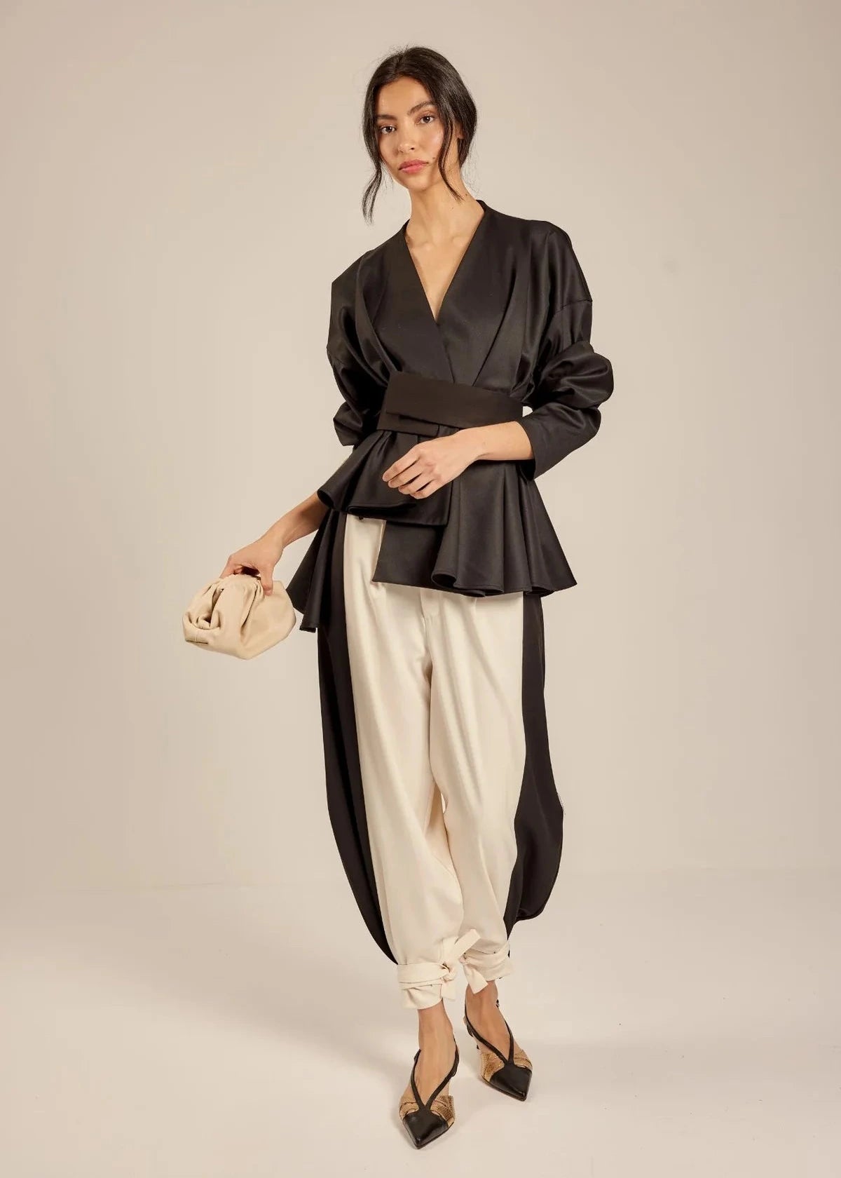 Pantalón Alvarito Blanco/Negro