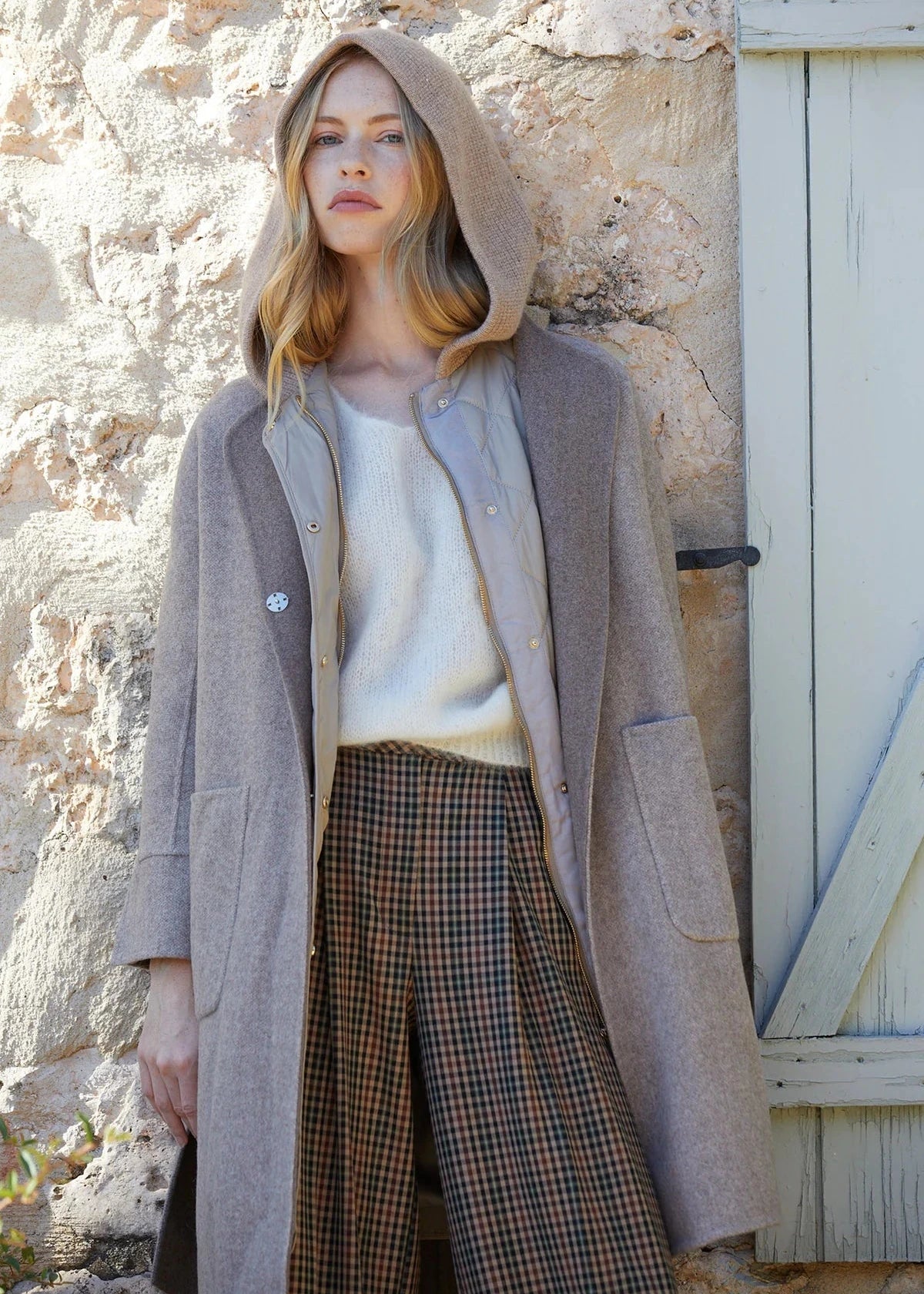 Abrigo Verdiana Beige 2 en 1