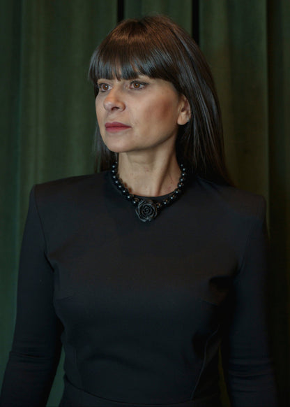 Collar Rosa XS Negro