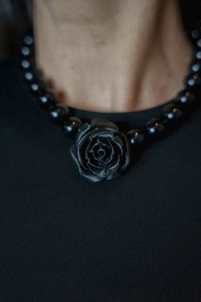 Collar Rosa XS Negro