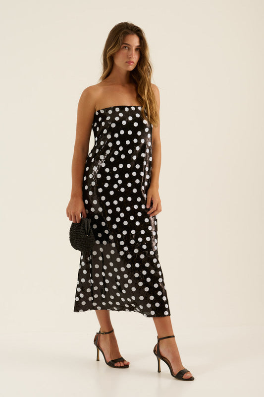 Vestido Lentejuelas Negro