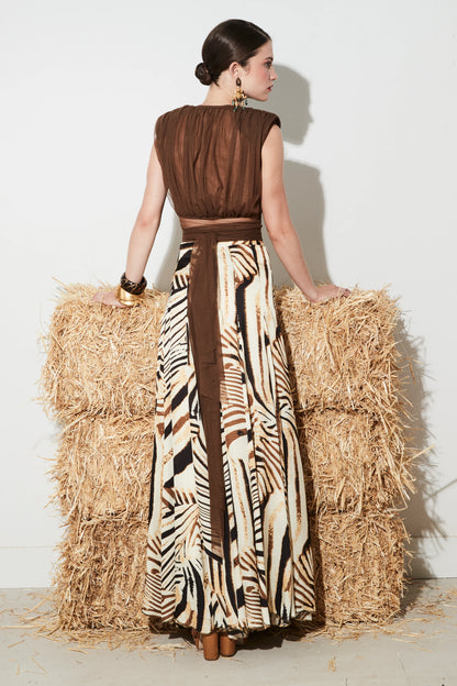 Camisa Lor Marrón Multiposición