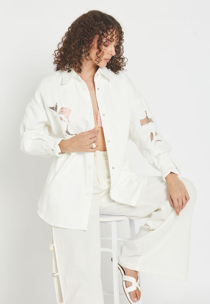 Chaqueta tipo camisa María