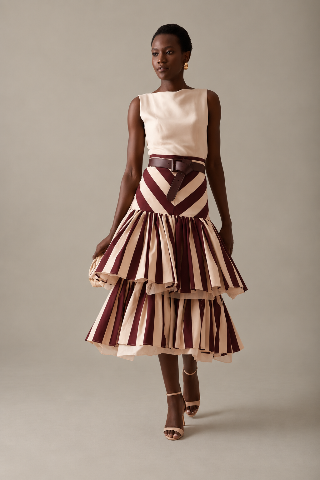 Falda Rúnica Burdeos